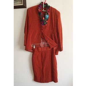 Fashion Blazer Suit & Skirt Set / Top size M~8, skirt 0~2